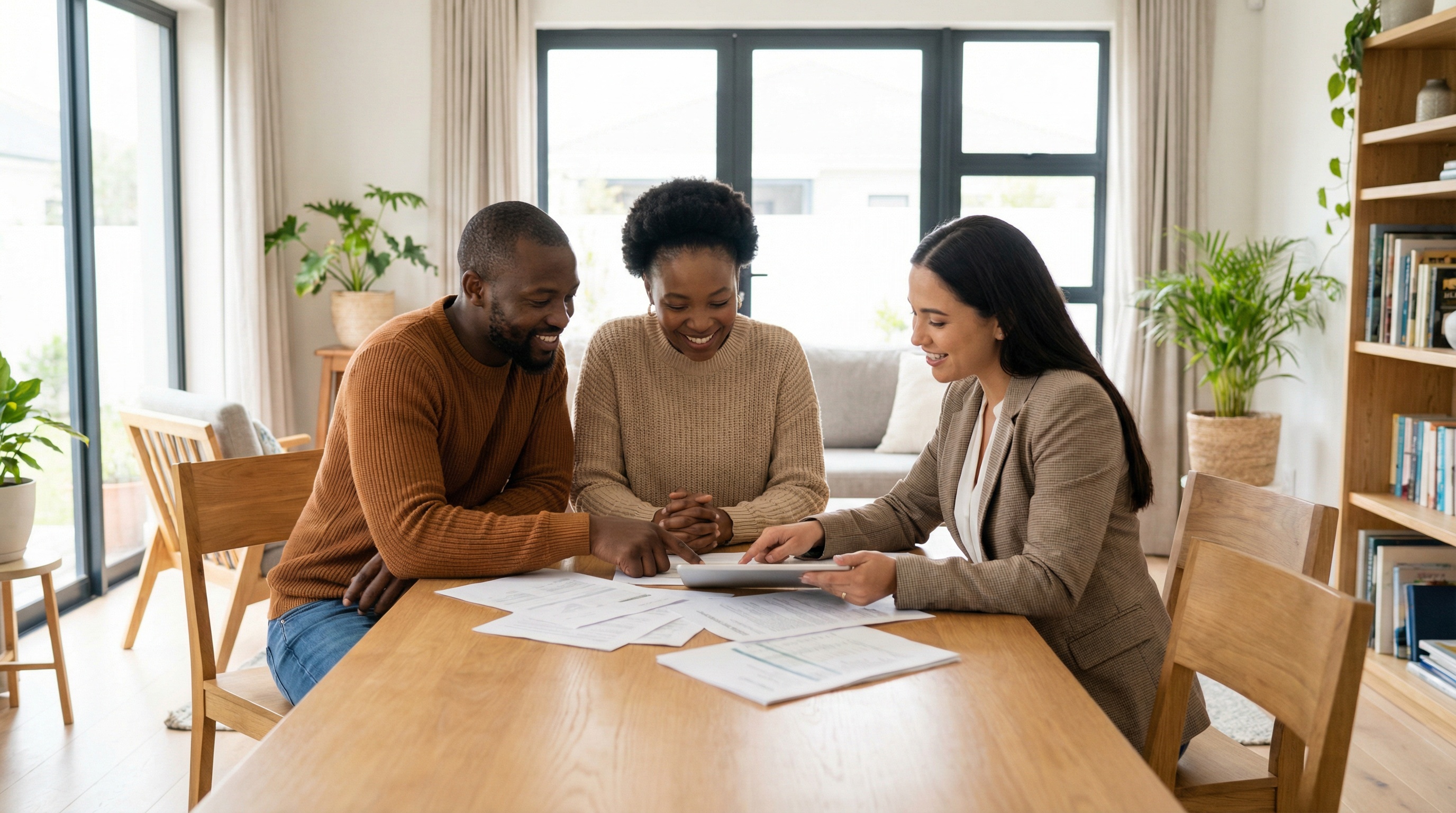 Modern luxury real estate: high-key lighting and architectural design, showcasing global connectivity and professional excellence.