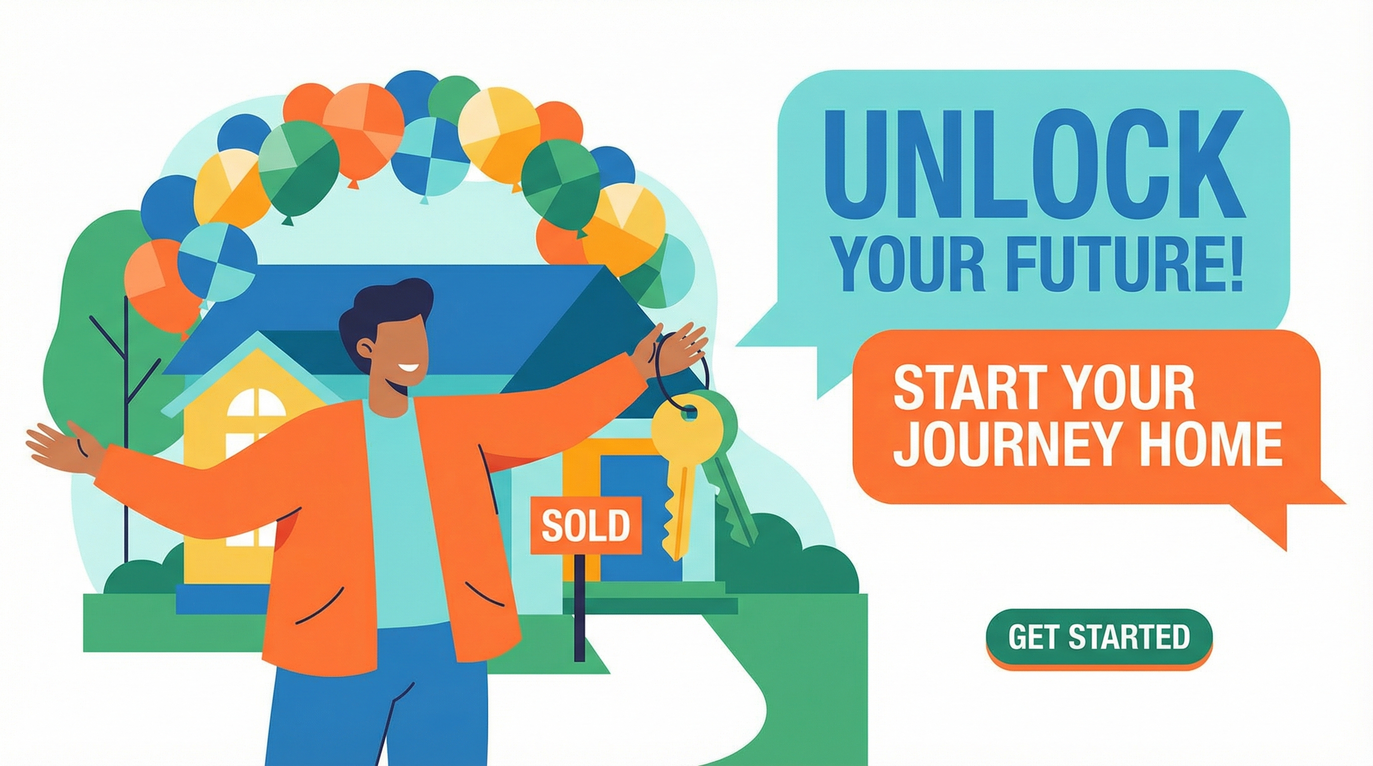 Professional with keys, welcoming gesture. Global connectivity and excellence.